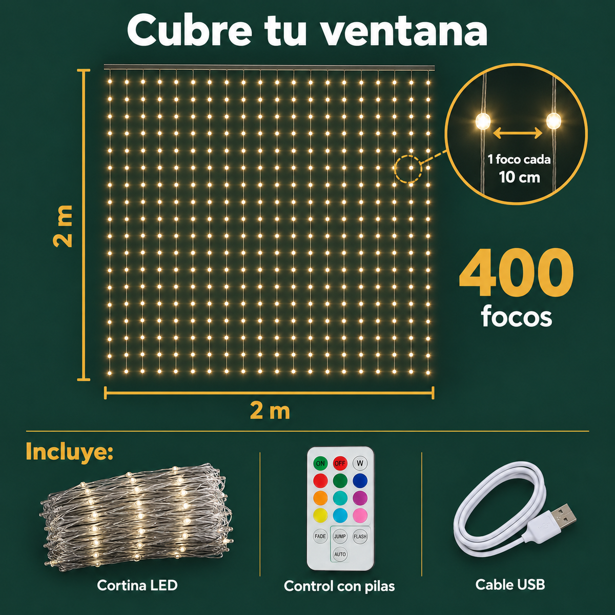 Luces Inteligentes de proyección Navidad.