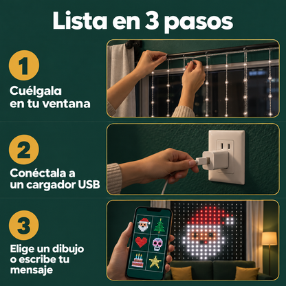 Luces Inteligentes de proyección Navidad.