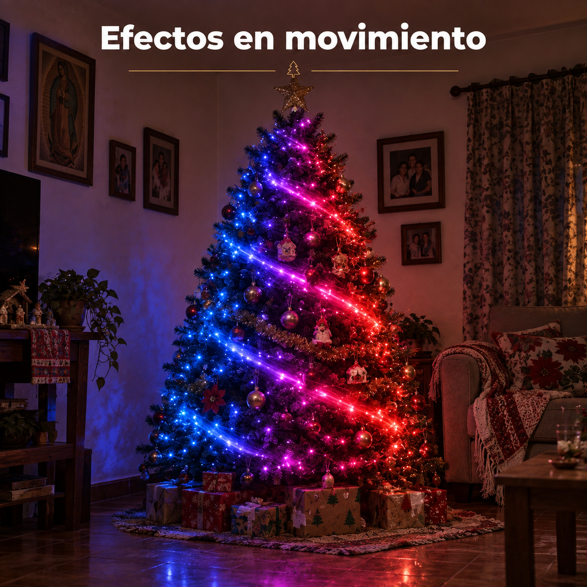 Luces Inteligentes para Árbol de Navidad